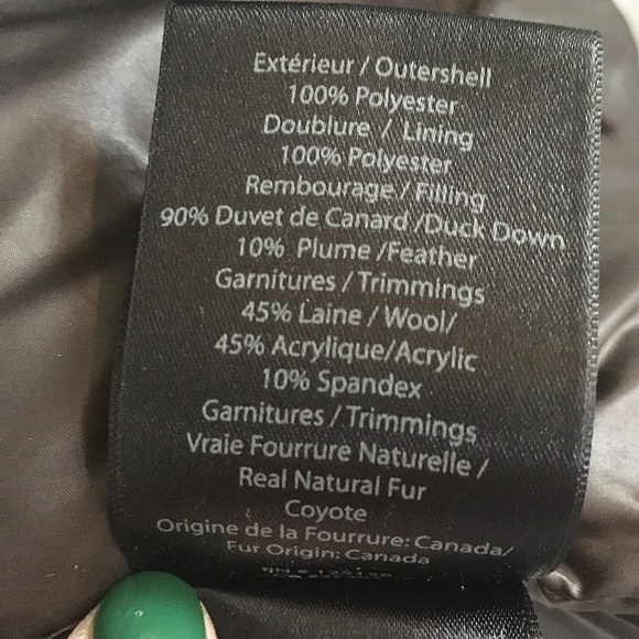 Mackage Women Adali Down Parka Coat Natural Fur Signature Collar Sz L Flaw - Picture 6 of 16